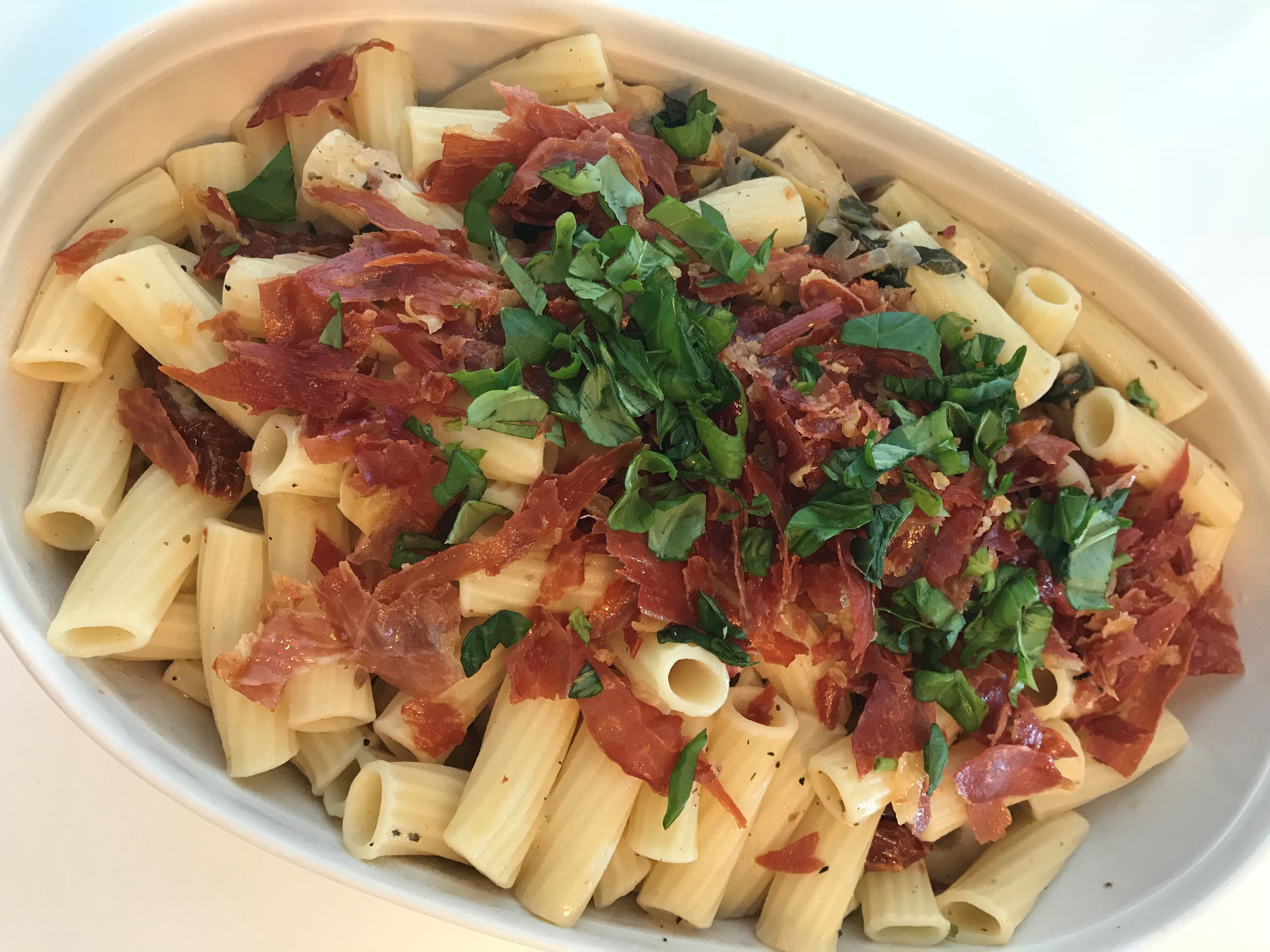 Artisokka-prosciutto pasta – . Rakastan ruokaa